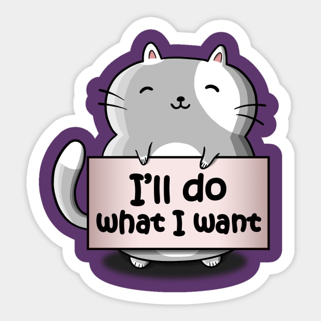 Cat Resolution Sticker by NMdesign